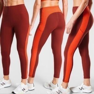 Athleta Ultimate Stash Pocket Colorblock 7/8 Tight